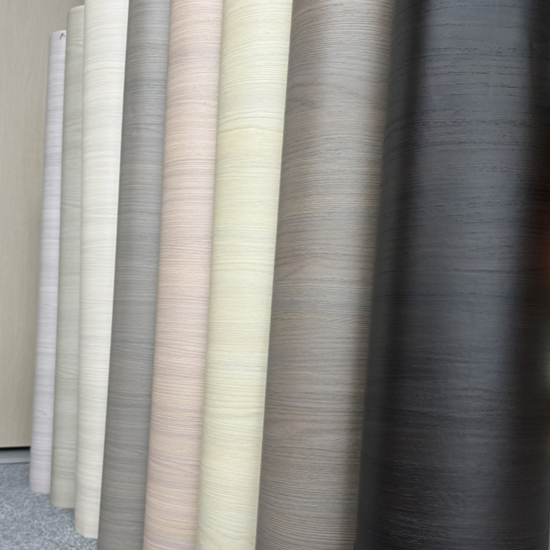 Film décoratif en PVC anti-rayures à grain de bois